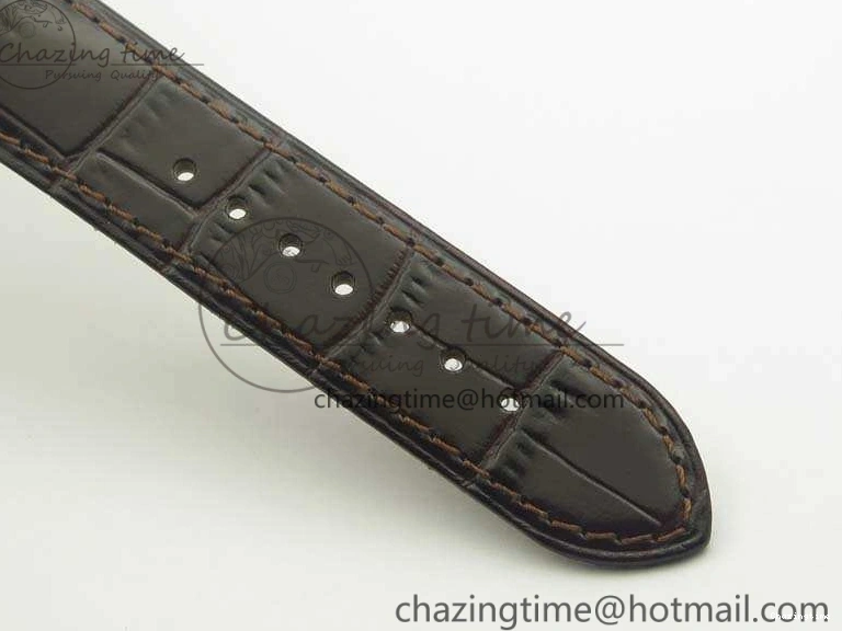 0107 De Ville Prestige Real Power Reserve SS TW 1:1 Best Edition White Dial RG Markers On Leather Strap A Thermal 8089